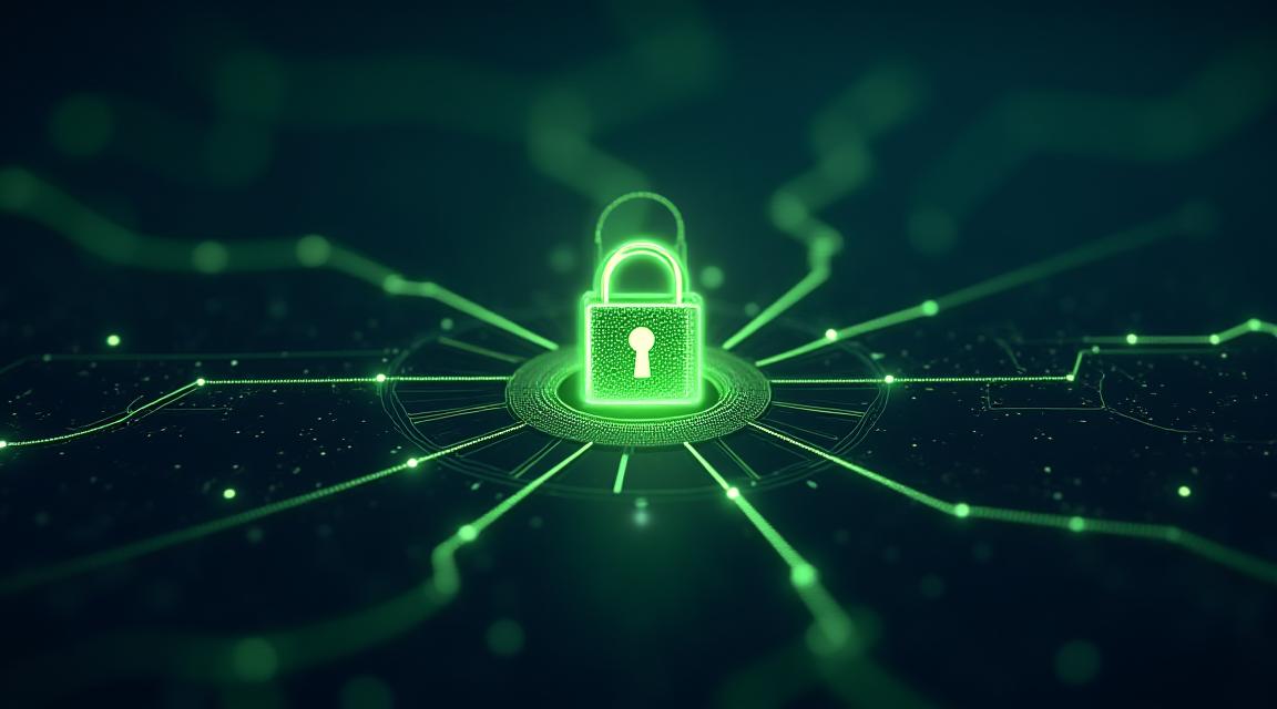 データの機密性と安全性を象徴するイメージ